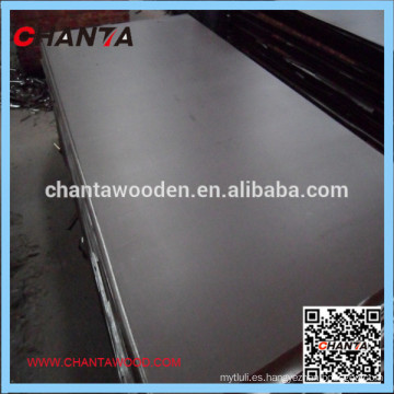 1220X2440 WBP melamina álamo marrón negro laminado rojo contrachapado filmado contrachapado